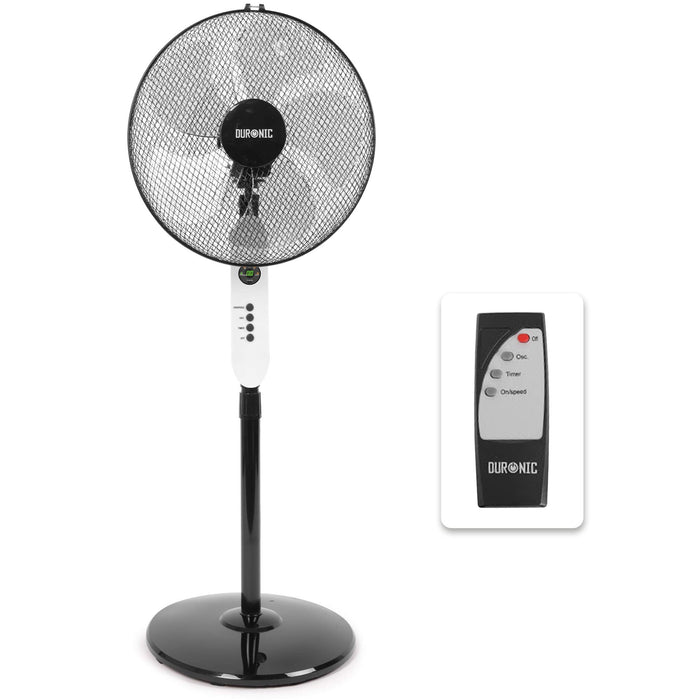 Duronic FN65 Wentylator stojący wiatrak timer 60W z pilotem