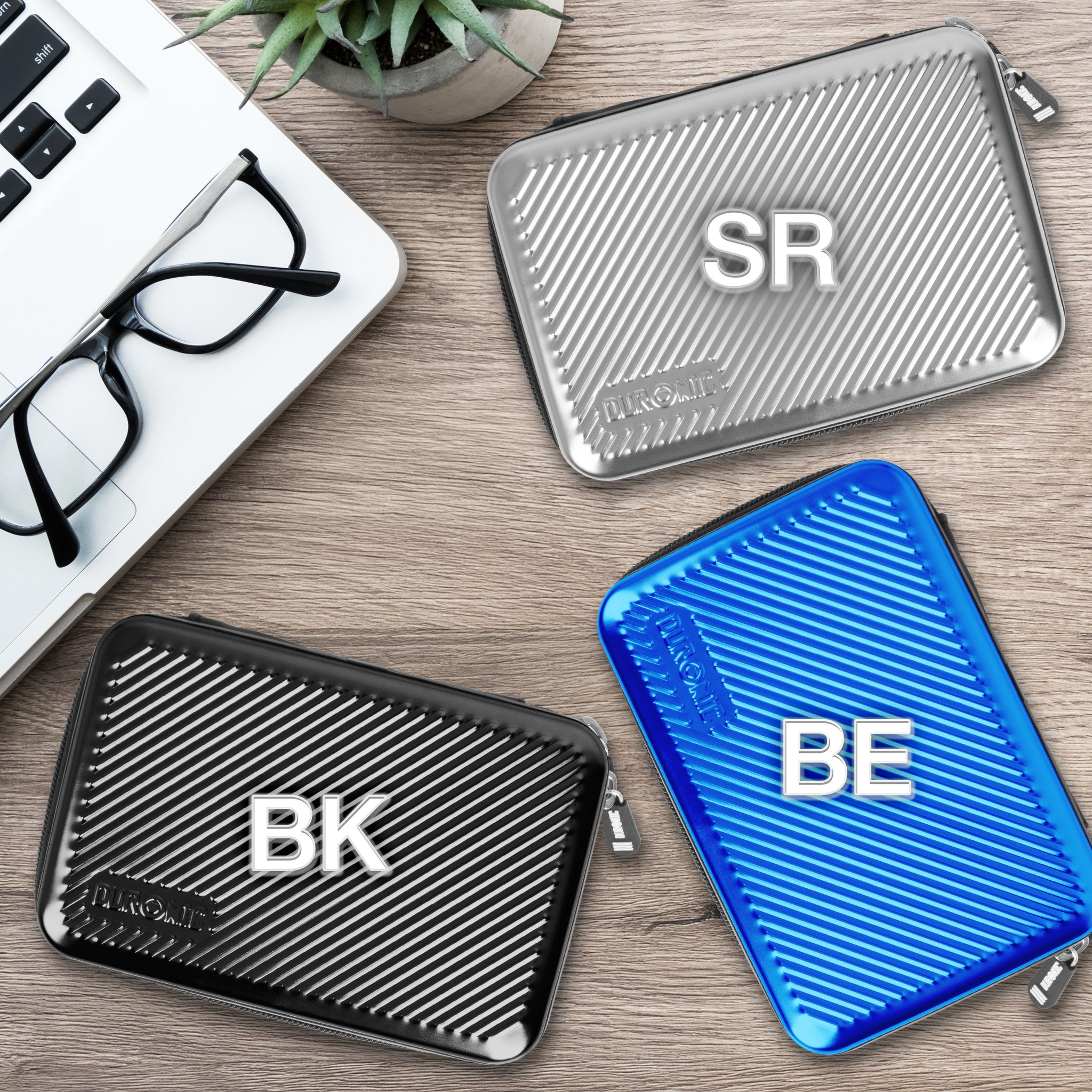 Duronic HDC3 BK Etui na dysk twardy i kable wybór kolorów: SR - srebrny, BK - czarny, BE - niebieski