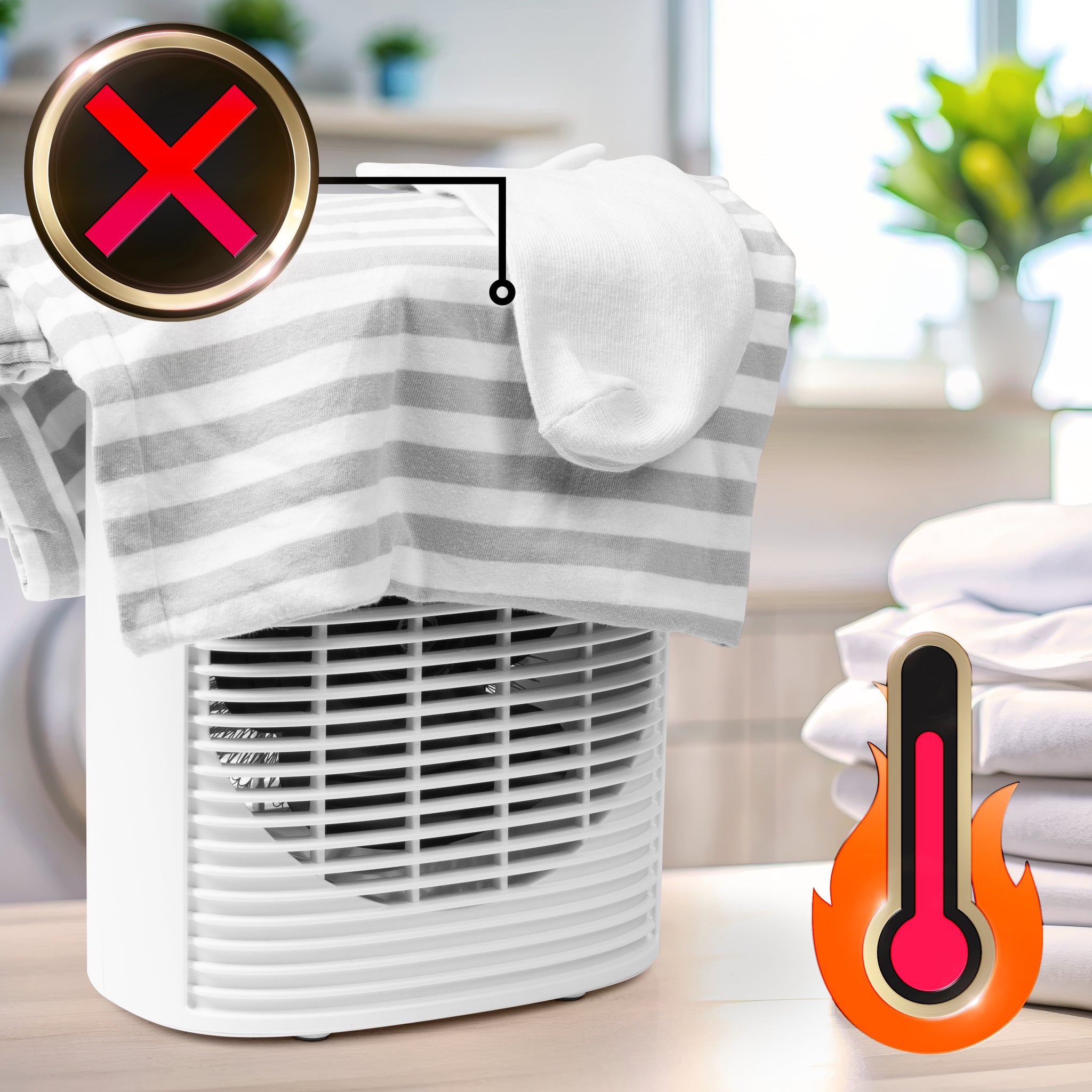 Duronic HV32 WE Termowentylator biały farelka waga zabezpieczenie przeciw przegrzaniu automatyczne wyłączenie