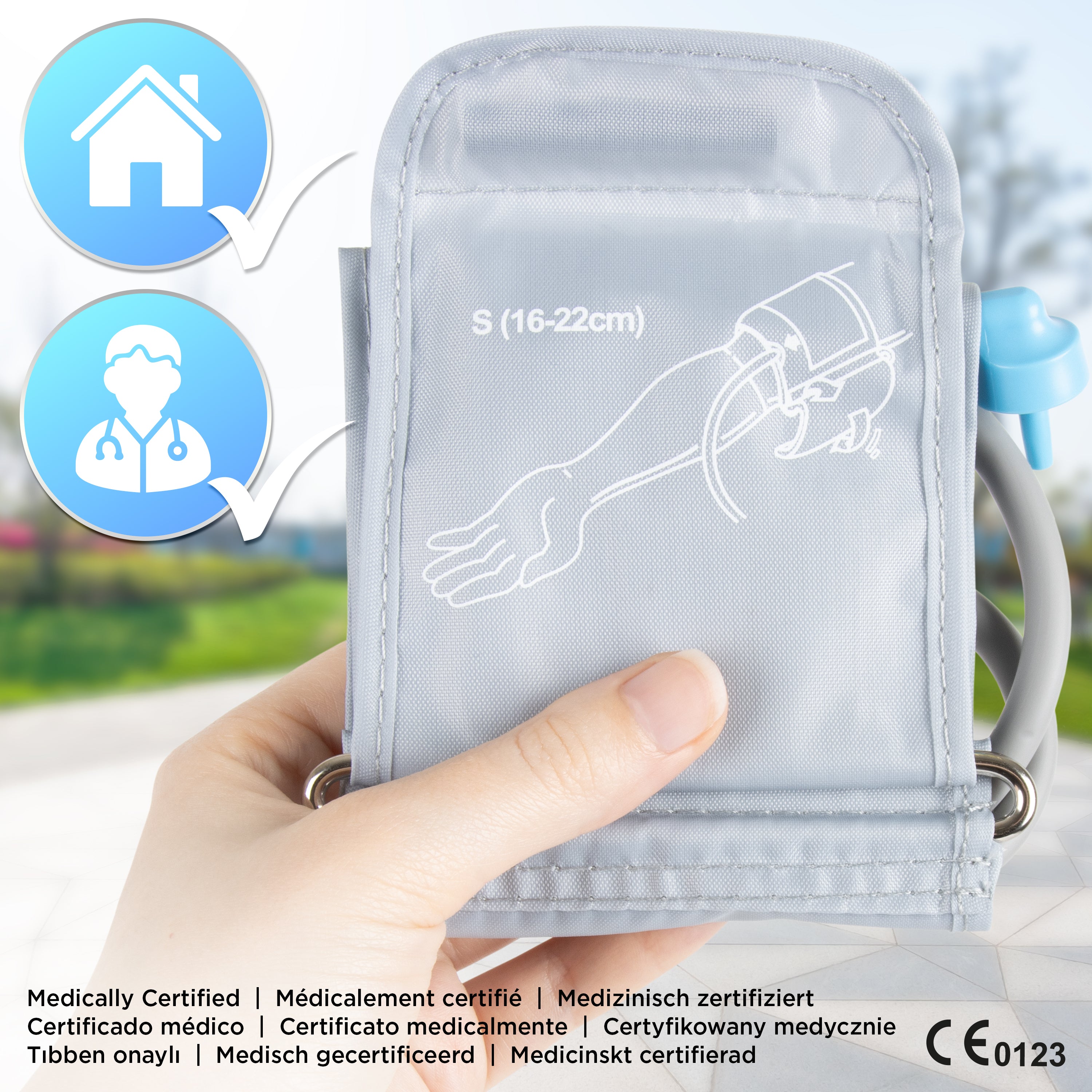 Duronic KIDS CUFF Dodatkowy mankiet do ciśnieniomierza dla dzieci rękaw 16-22 cm do użytku domowego lub profesjonalnego