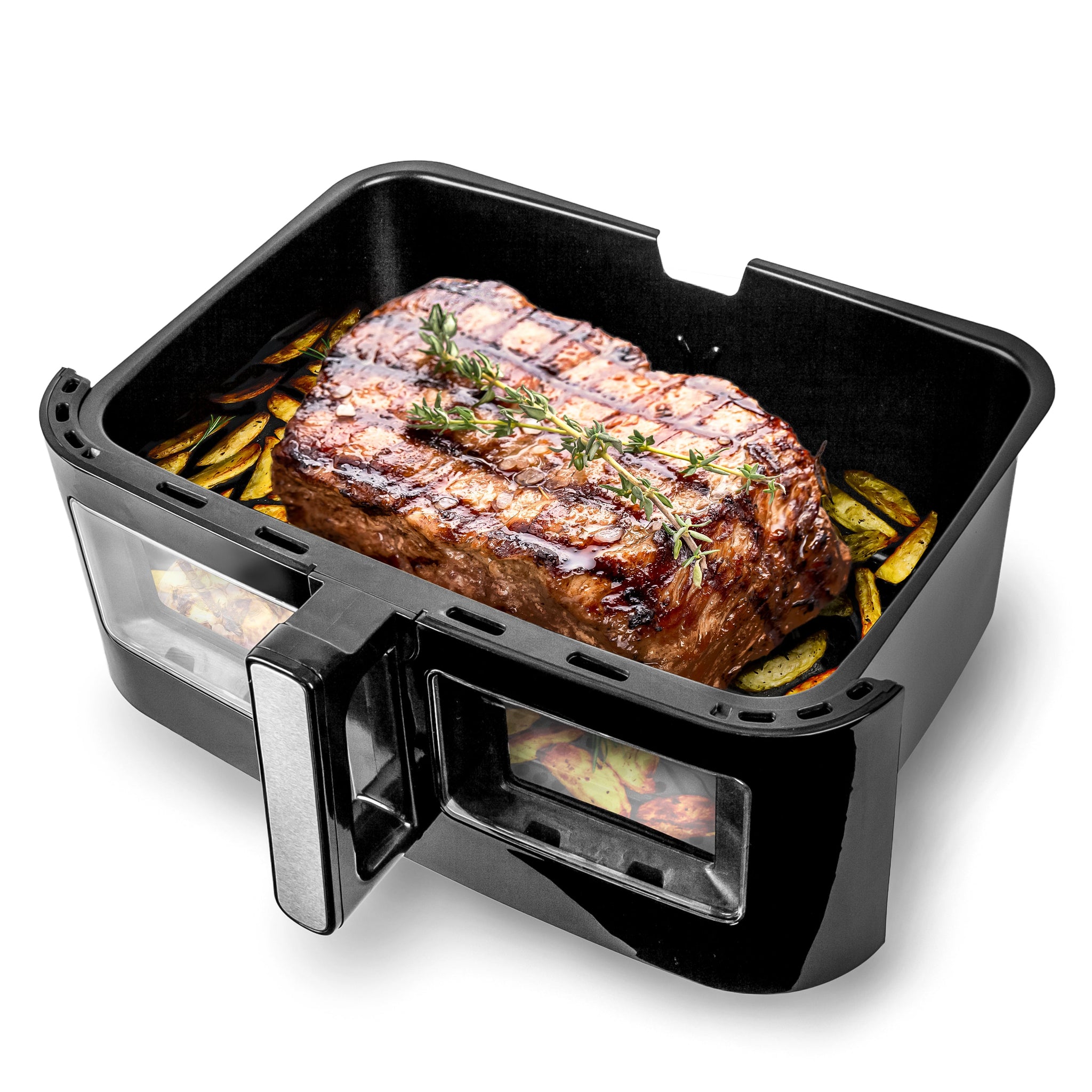 Duronic AFD1 BK Dodatkowa komora do AF24 10 litrów pojemności | łączenie dwóch komór w 1 dużą | maksymalne wykorzystanie pojemności airfryer