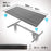 Duronic TT160 GY Blat do biurka z elektryczną regulacją wysokości z MDF 160 x 60 cm Kolor: szary | biurko stój-siedź miksuj i łącz blat i rama | wygodne ergonomiczne biurko prostokątne