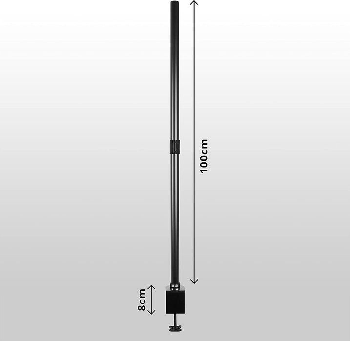 Duronic DMT100 dodatkowy słupek o wysokości 100 cm | kompatybilny ze wszystkimi ramionami i główkami Duronic