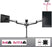 Duronic DM453 Uchwyt do trzech monitorów 3 ekrany VESA 75 lub VESA 100 wieszak ramię maks 8 kg na 3 monitory 10 lat gwarancji stojak regulacja monitora czarny
