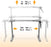 Duronic TM00 GY Stelaż biurka z regulacją wysokości blatu biurko stój – siedź regulacja wysokości blatu