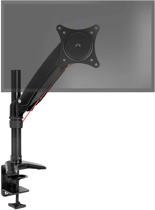 Duronic DM551X1 Uchwyt biurkowy do monitora ekranu VESA 75 lub 100 aluminium maksymalnie 7,8 kg stojak na 1 monitor regulacja monitora