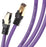 Duronic CAT8 PE 0,5m Kabel sieciowy S/FTP fioletowy transmisja 40GB skrętka LAN pachcord