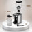 Duronic BG200 Elektryczny żarnowy młynek do kawy 200W | pojemność 200 g |regulacja stopnia zmielenia i czasu | do 12 filiżanek kawy