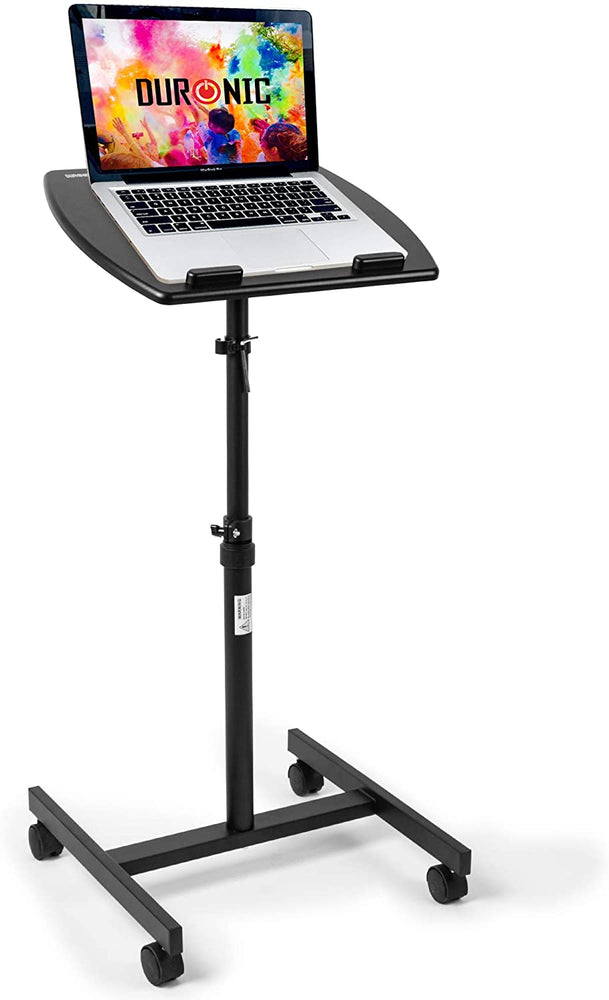 Duronic WPS27 Mobilny stolik pod laptopa projektor rzutnik regulowana wysokość i kąt nachylenia, kółka z blokadą