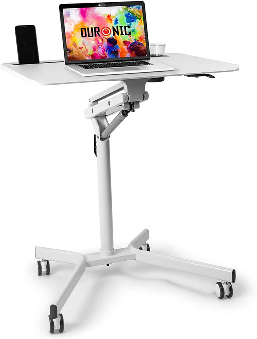 Duronic WPS57 Mobilny stolik pod laptopa regulacja wysokości praca stojąco- siedząca, kółka z blokadą maks. 10 kg