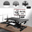 Duronic DM05D16 Nakładka biurko stojąco - siedzące  | regulacja wysokości | biurko do pracy stojącej
