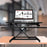 Duronic DM05D16 Nakładka biurko stojąco - siedzące  | regulacja wysokości | biurko do pracy stojącej