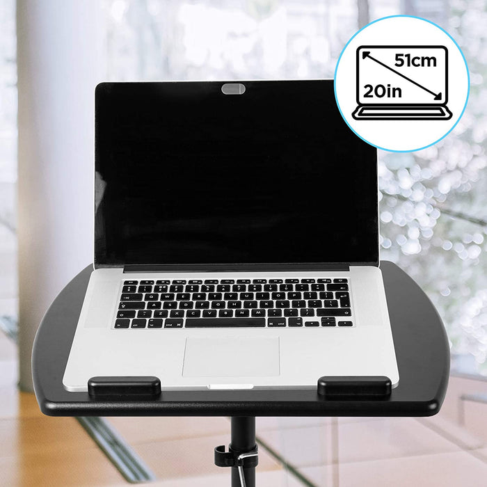 Duronic WPS27 Mobilny stolik pod laptopa projektor rzutnik regulowana wysokość i kąt nachylenia, kółka z blokadą