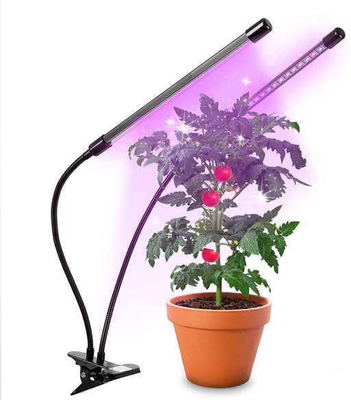 Duronic GLC24 Lampa LED dla roślin USB doświetlanie pełne spektrum światła 18 LEDów (czerwone i niebieskie), klips do montażu