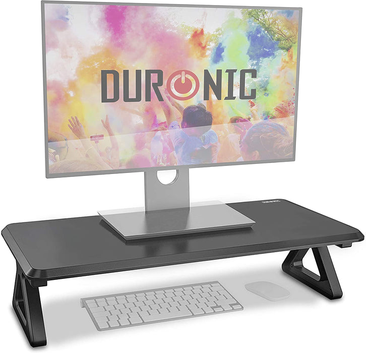 Duronic DM06-1 BK Podstawka pod monitor lub telewizor | wykonana z MDS | maksymalne obciażenie do 10 kg | nadstawka na biurko
