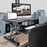 Duronic DM05D2 Podnośnik praca siedząca - stojąca biurko do pracy na stojąco podnośnik do laptopa stacja robocza