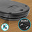 Duronic KS5000 BK/SS Cyfrowa waga kuchenna do 5 kg z 2,5 l misą ze stali nierdzewnej | waga elektroniczna z dużym wyświetlaczem | baterie w zestawie