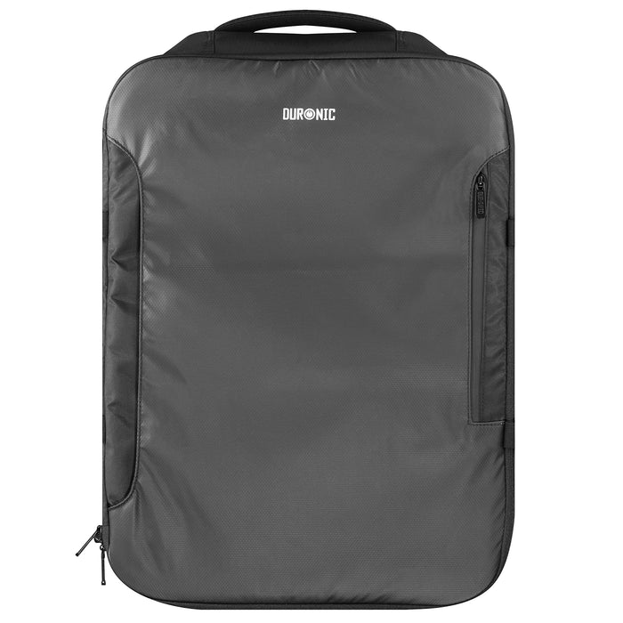 Duronic LB325 Plecak bagaż podręczny 55 x 40x16-20 | pokrowiec na laptopa, notebook, tablet, studia, czarny plecak unisex