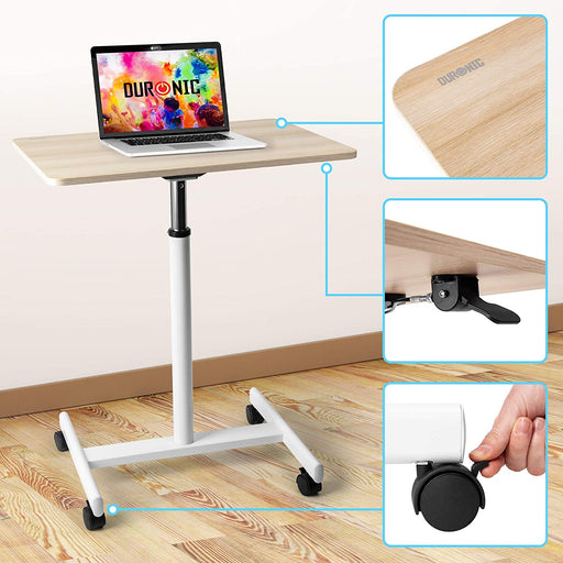 Duronic WPS67 Mobilny stolik pod laptopa regulacja wysokości praca stojąco- siedząca, kółka z blokadą maks. 10 kg