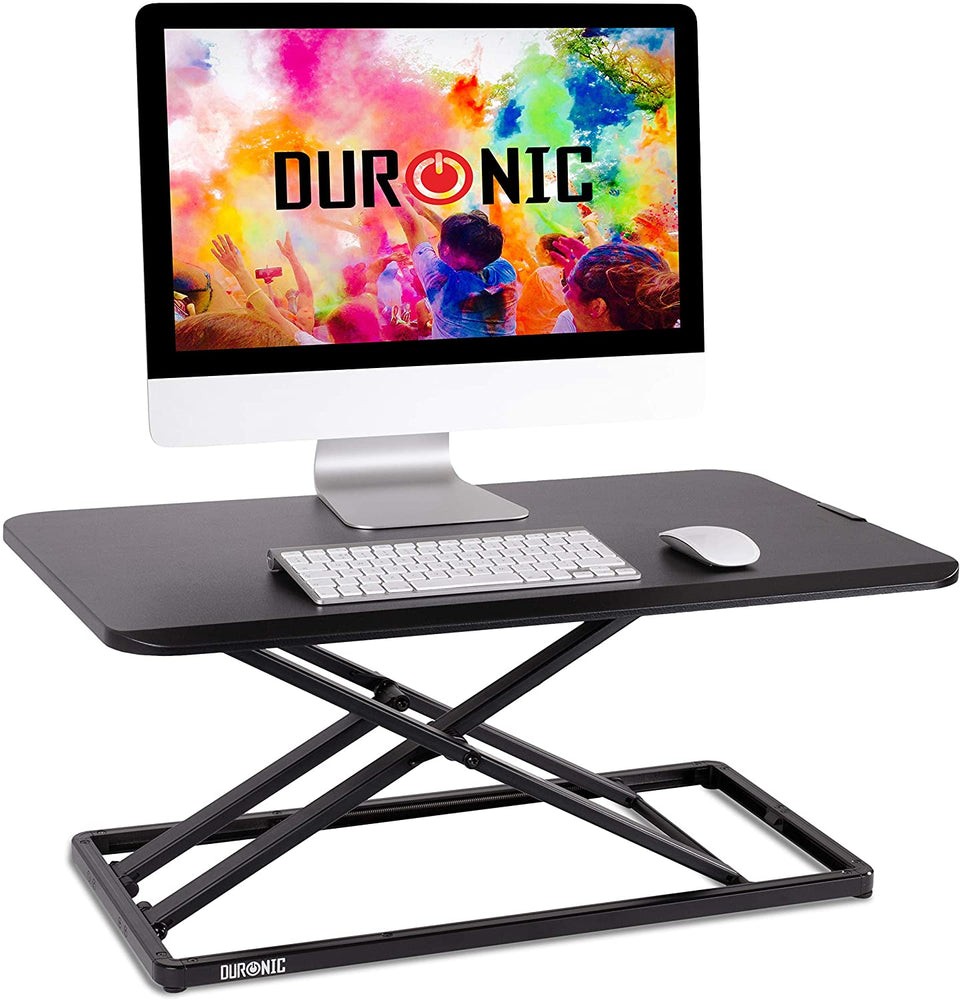 Duronic DM05D20 Nakładka biurko stojąco - siedzące | biurko do pracy na stojąco | podnośnik do komputera | stacja robocza | podstawka