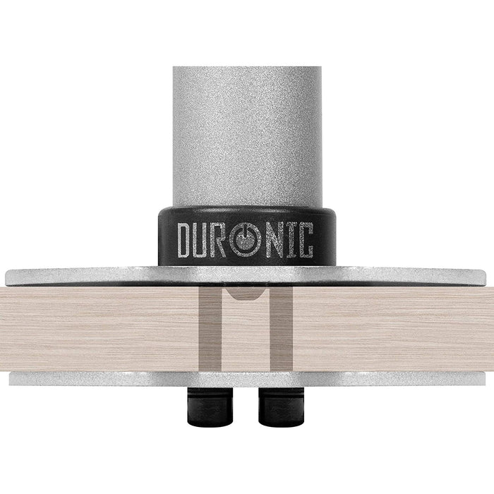 Duronic DM-GR-01 SR Przelotka uchwyt biurkowy DM35 kolor srebrny montaż, gdy klampa niemożliwa