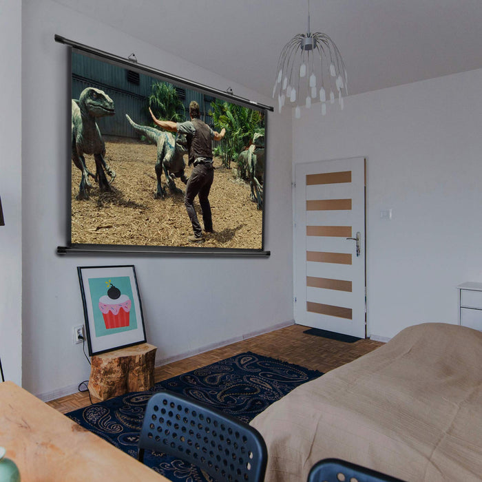 Duronic BPS80 4:3 Ekran projekcyjny tło projektora | sala konferencyjna | kino domowe | mata projekcyjna