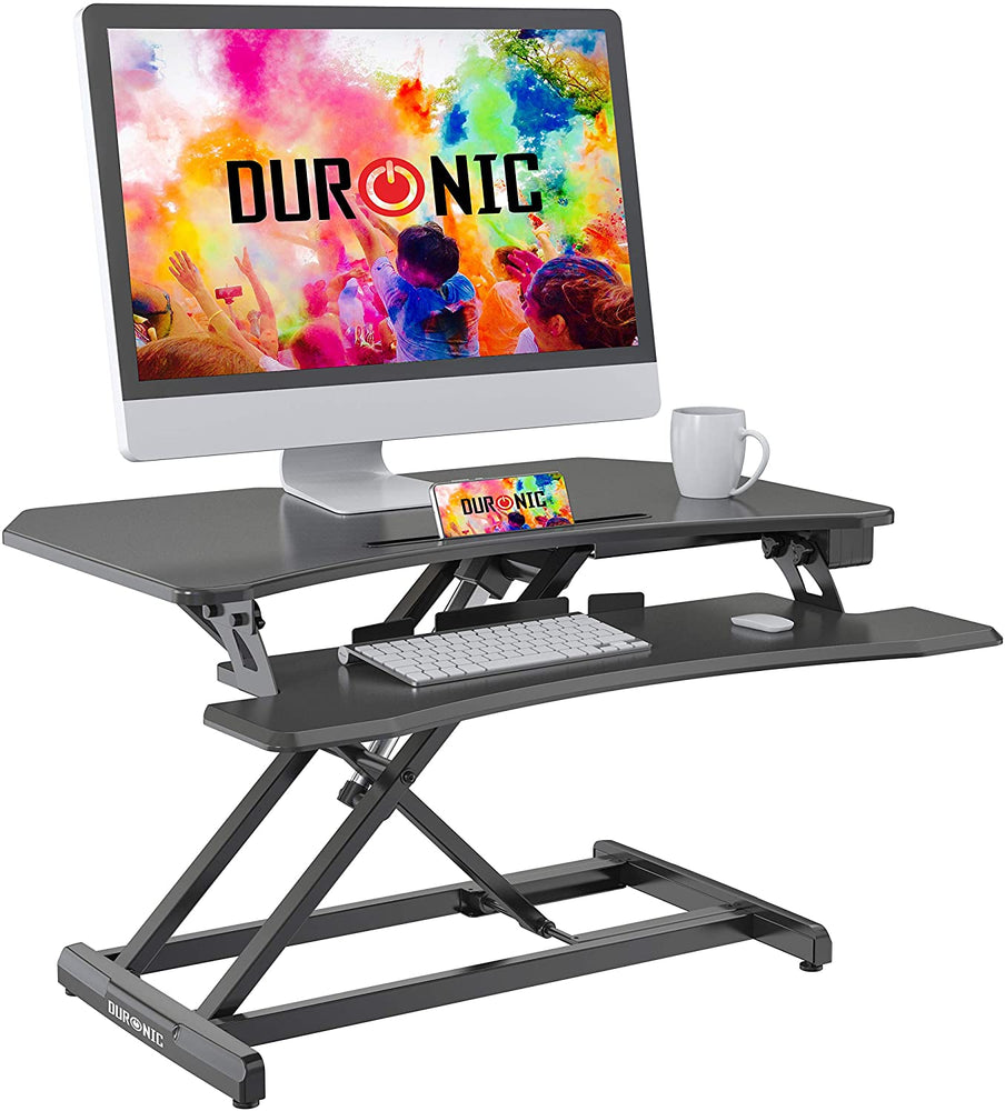 Duronic DM05D22 Nakładka do pracy stój siedź elek. , elektryczna nakładka to pracy stojąco siedzącej, biurko do pracy na stojąco