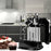 Duronic HM3 SR Mikser ręczny z podstawą na akcesoria | robot kuchenny | łatwy w przechowywaniu | z funkcją turbo i boksem do przechowywania wierteł