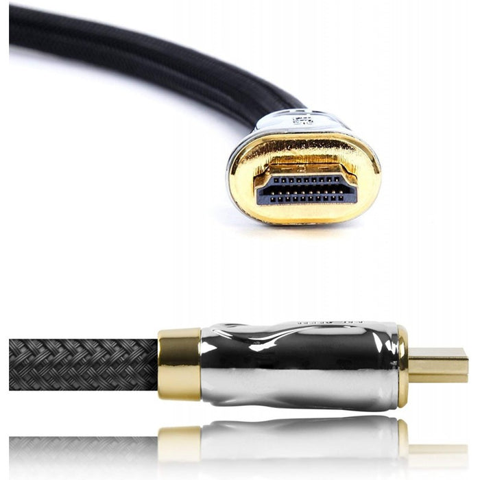Duronic HDC04 3m kabel HDMI 3 m przewód 4K UHD   | kino domowe | złączki z 24-karatowego złota | wysoka wydajność
